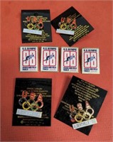Lot of eight vintage Olympic pins