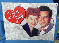Modern Metal "I Love Lucy" Show Sign