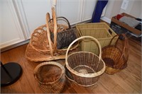 Assorted baskets including Stonewall Kitchen