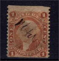 US REVENUE STAMP, SCOTT# R3b, USED, SCV: $350.00