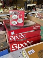 4 X Spode in box