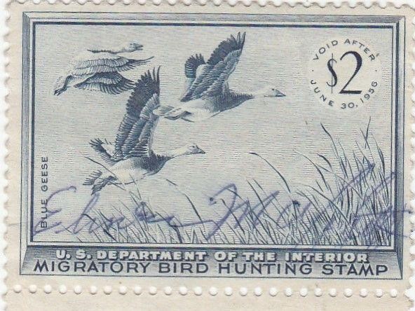 1956 Department of the Interior Duck Hunting Stamp