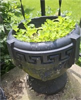 Pair 18" Concrete Planters