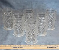 LOT - VINTAGE HOBNAIL JUICE GLASSES