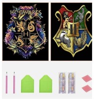 Hogwarts logo diamond painting