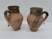 Pair of Handmade Pottery Vases