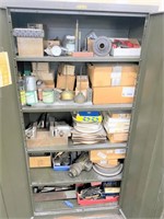 METAL CABINET w/ CONTENTS
