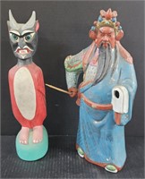 (AZ) Vintage Handpainted Ceramic Oriental