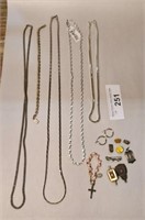 16 pc Sterling Silver 925 Jewelry Lot 103g