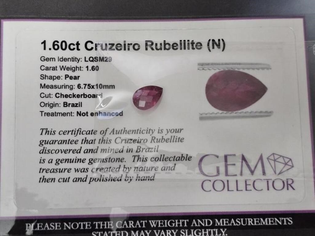 1.60ct Cruzeiro Rubellite