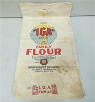 5 Vintage Flour Cloth Sacks