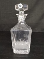 Queen Lace Crystal Decanter Pheasant Etched