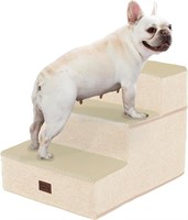 Pettycare Dog Stairs for Small Dogs 3 Step, Beige