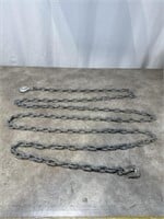 Metal Link Chain with Hooks