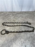 Metal Link Chain with Hook and Loop