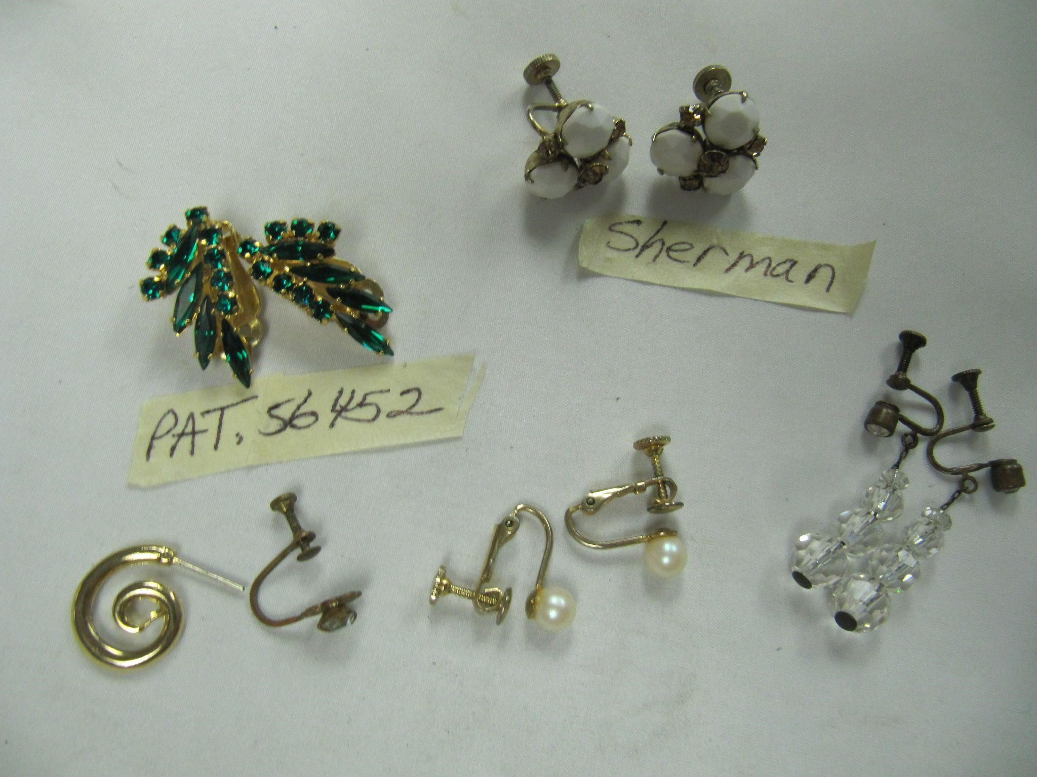 SHERMAN, PAT # & OTHER EARRINGS