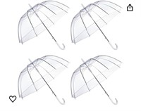 6 Pieces Clear Wedding Umbrella