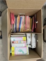 BOX OF CARDS AND ENVELOPES