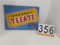 Tecate Wood Sign 13X18