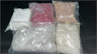 5.1lb seed beads loose and strands