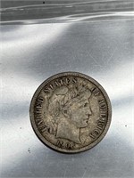 1906-D Barber Dime -90% Silver Bullion Coin