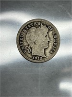 1912 Barber Dime -90% Silver Bullion Coin