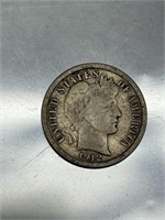 1912 Barber Dime -90% Silver Bullion Coin