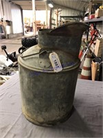 5-GALLON WATER CAN, BUBBLED BOTTOM, MAY LEAK