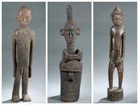 3 Large West African style figures. 20th century.