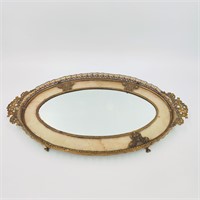 Vintage Ornate Mirror Tray