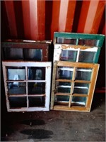 Lot of 7 Vintage Windows