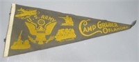 U.S. Army Camp Gruber, Oklahoma pennant.
