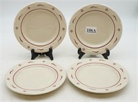 Longaberger Pottery Set of 4 Woven Traditions