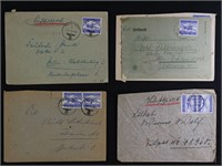 Germany Stamps WWII Era Luftfeldpost Covers x8