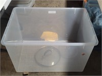 Clear Storage Tote W/Contents