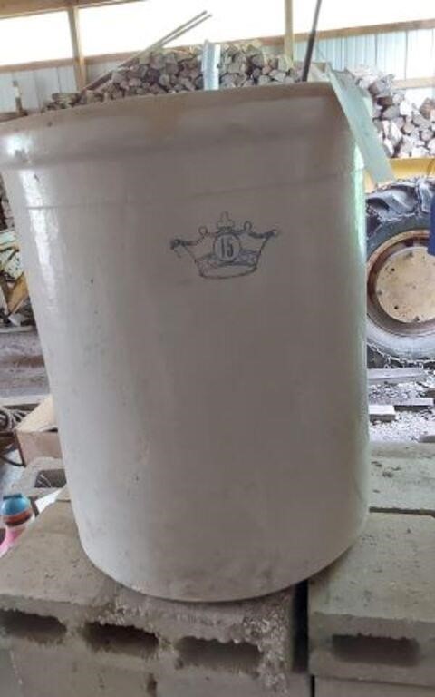 VINTAGE 15 GALLON CROCK