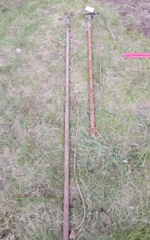 2 VINTAGE LONG HANDLE BRANCH TRIMMERS AND ONE