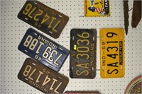 Old Indiana License Plates