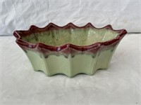 Vintage McCoy Ripple Ware Planting Dish