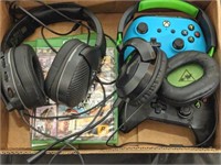 TRAY- X BOX ONE GAMES, CONTROLLER, HEADPHONES