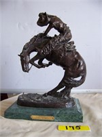 "Rattlesnake" Remington Bronze Sculpture