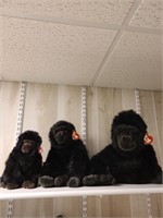 TY George gorilla family. Basement backroom
