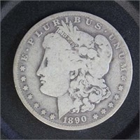 US Coins 1890-O Morgan Silver Dollar, circulated