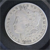 US Coins 1900-S Morgan Silver Dollar, circulated