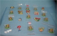 Large collection of baseball sports pins