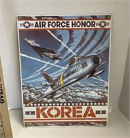 Air Force Honor Korea Heavy Metal Decor
