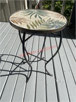 Stone Mosaic Plant Table (Back Deck)