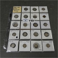 (39) Silver Roosevelt Dimes