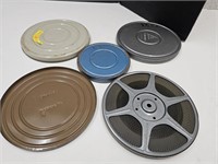 Vintage Movie Reels in Tins