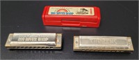 2 Vintage Horner & Thorens Harmonicas